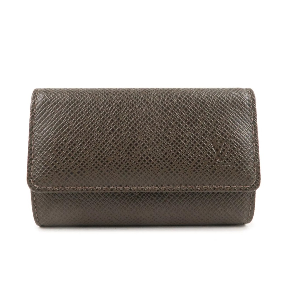 Auth Louis Vuitton Taiga Leather Multicles 6 Key Case M30538 Used
